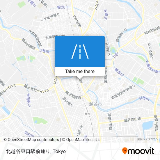 北越谷東口駅前通り map