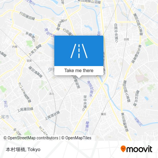 本村堰橋 map