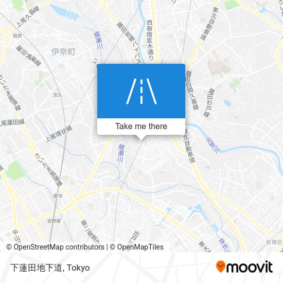 下蓮田地下道 map