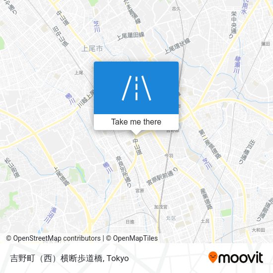 吉野町（西）横断歩道橋 map