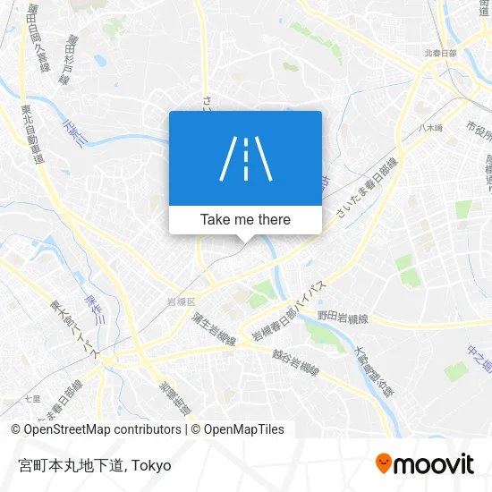 宮町本丸地下道 map