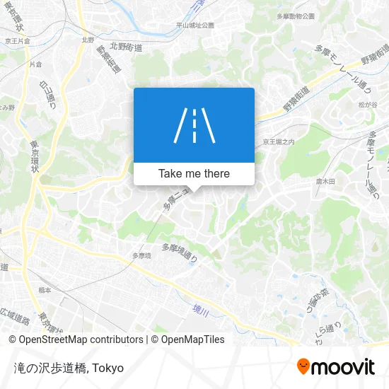 滝の沢歩道橋 map