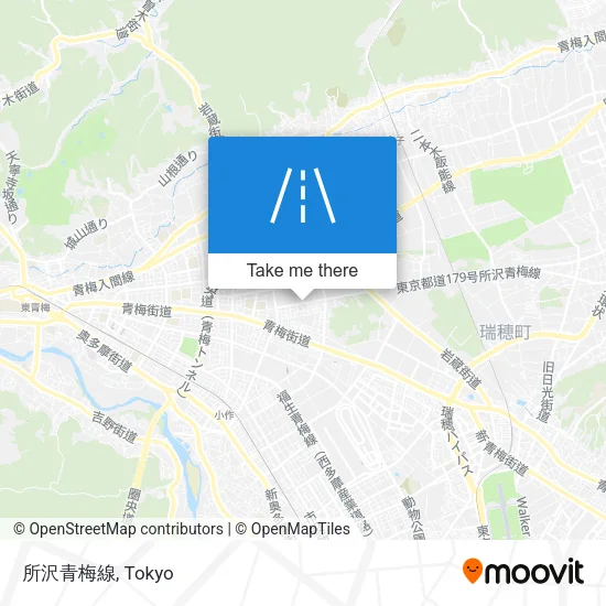 所沢青梅線 map