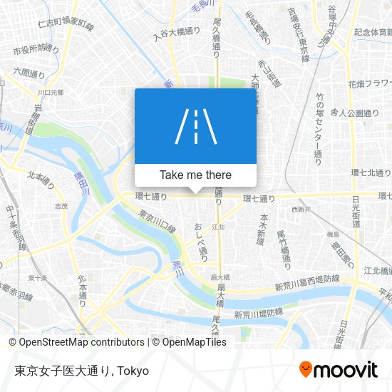 東京女子医大通り map