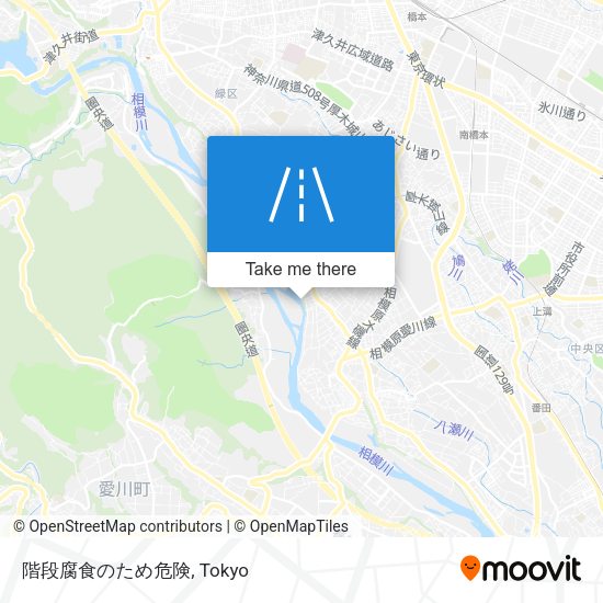 階段腐食のため危険 map