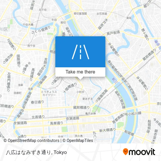 八広はなみずき通り map