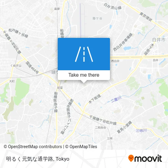 明るく元気な通学路 map