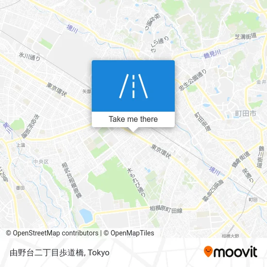 由野台二丁目歩道橋 map