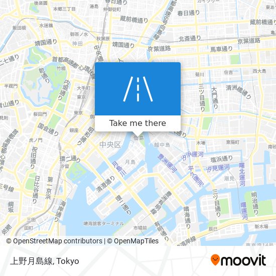 上野月島線 map