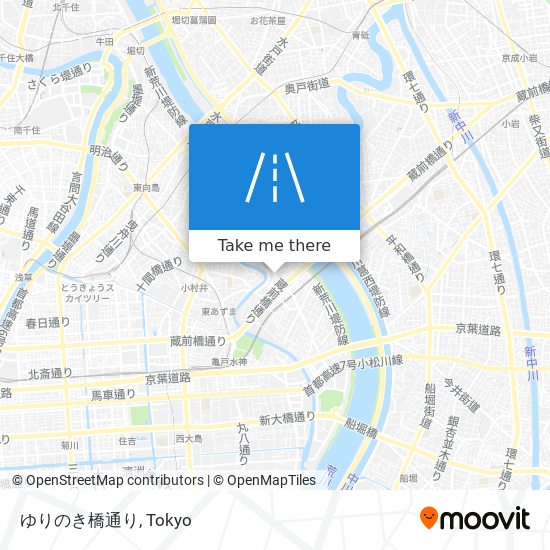 ゆりのき橋通り map