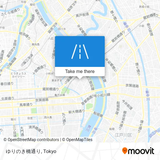 ゆりのき橋通り map