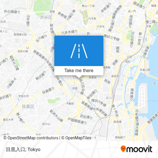 Meguro Entrance map