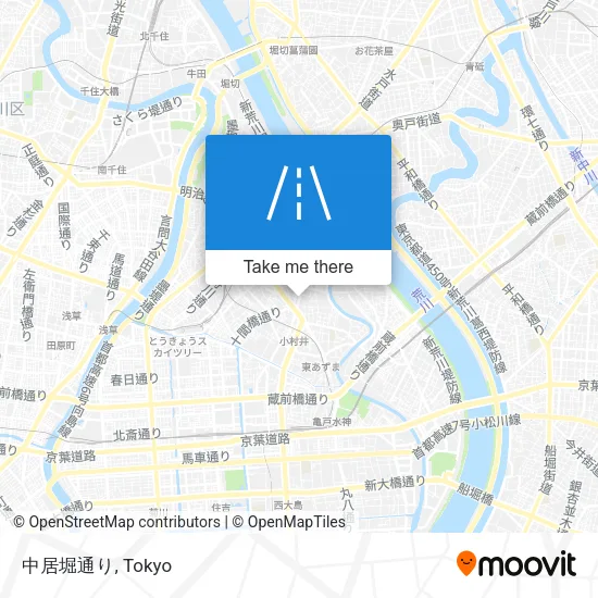 中居堀通り map