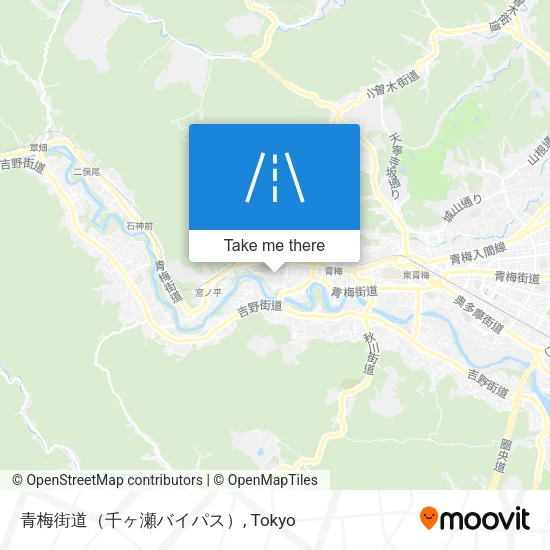 青梅街道（千ヶ瀬バイパス） map