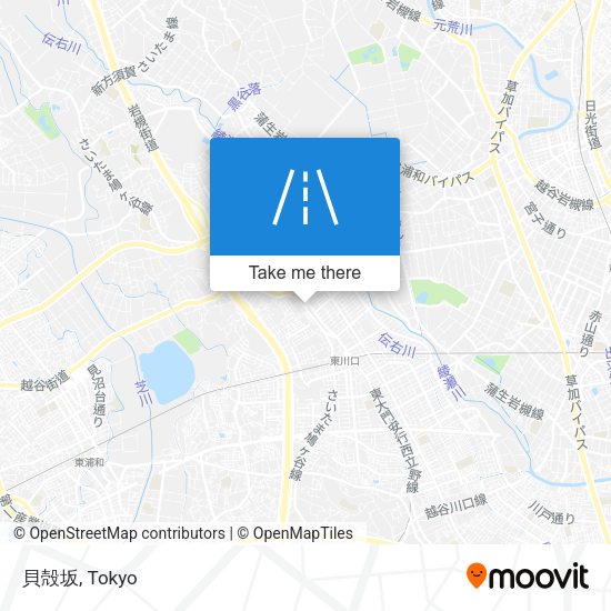 貝殻坂 map