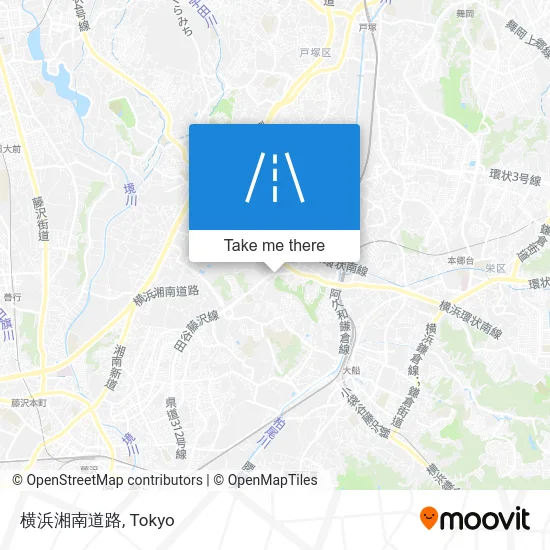 横浜湘南道路 map