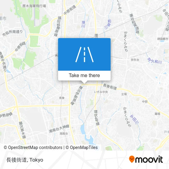 長後街道 map