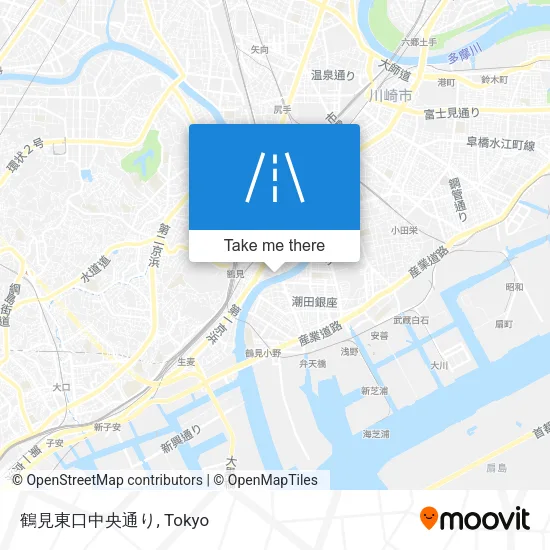 鶴見東口中央通り map