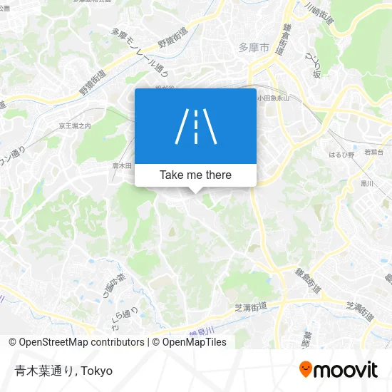 青木葉通り map