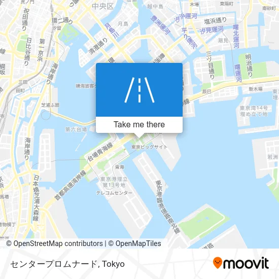 Center Promenade map