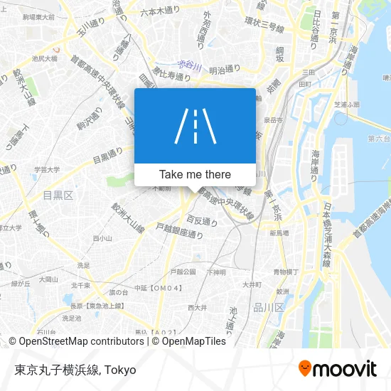 東京丸子横浜線 map