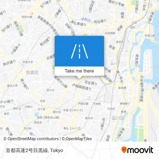首都高速2号目黒線 map