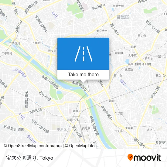 宝来公園通り map