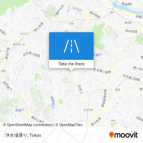 浄水場通り map