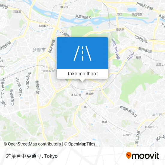 若葉台中央通り map