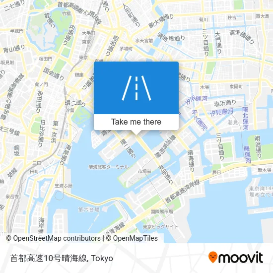 首都高速10号晴海線 map
