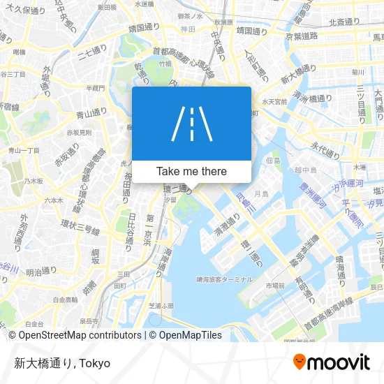 新大橋通り map