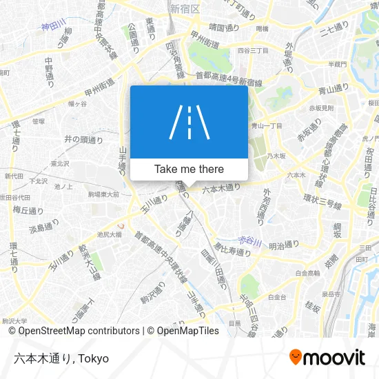六本木通り map