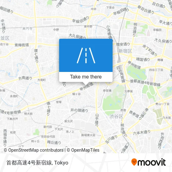 首都高速4号新宿線 map