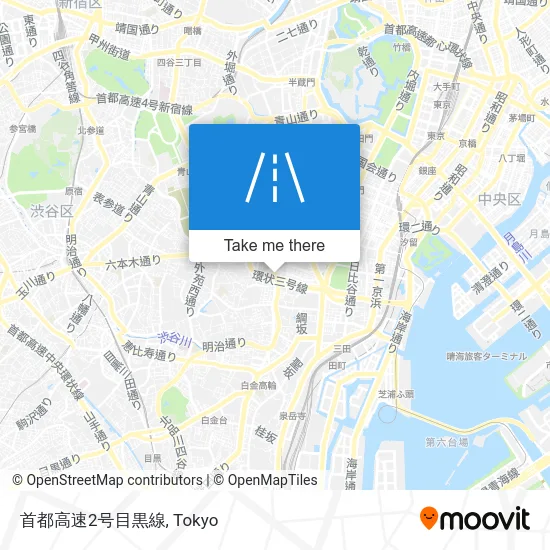首都高速2号目黒線 map