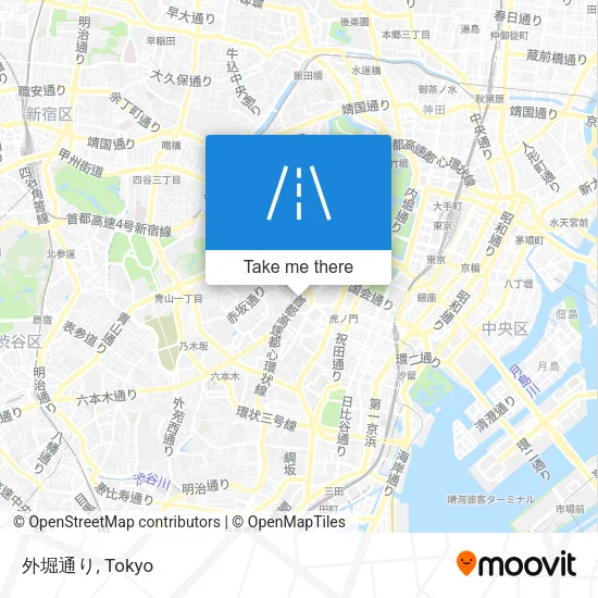 外堀通り map