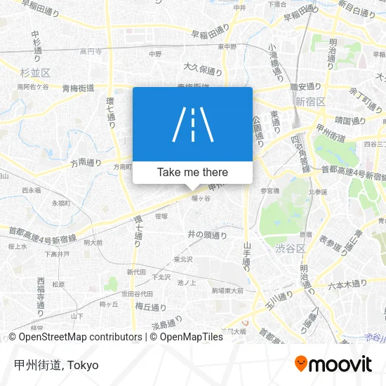 甲州街道 map