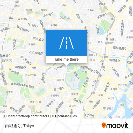 内堀通り map
