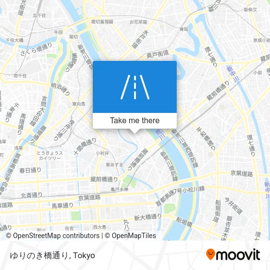 ゆりのき橋通り map