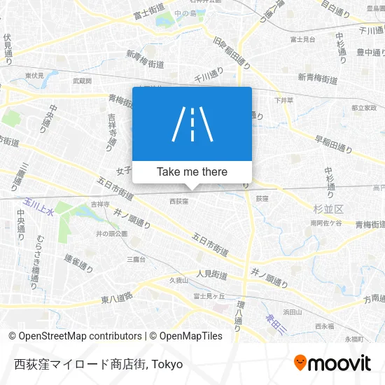 西荻窪マイロード商店街 map