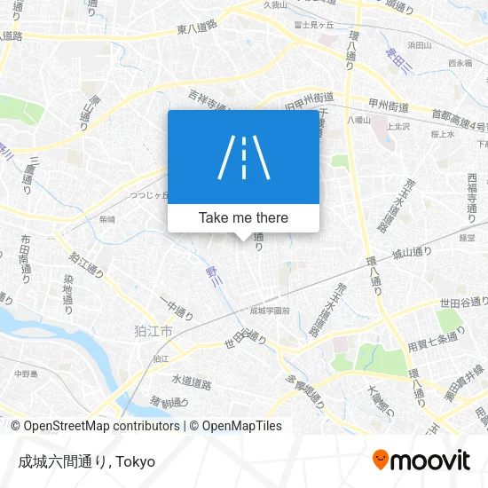 成城六間通り map