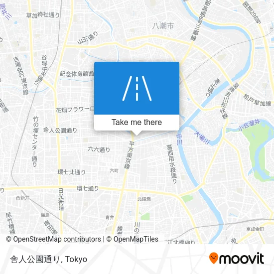 舎人公園通り map