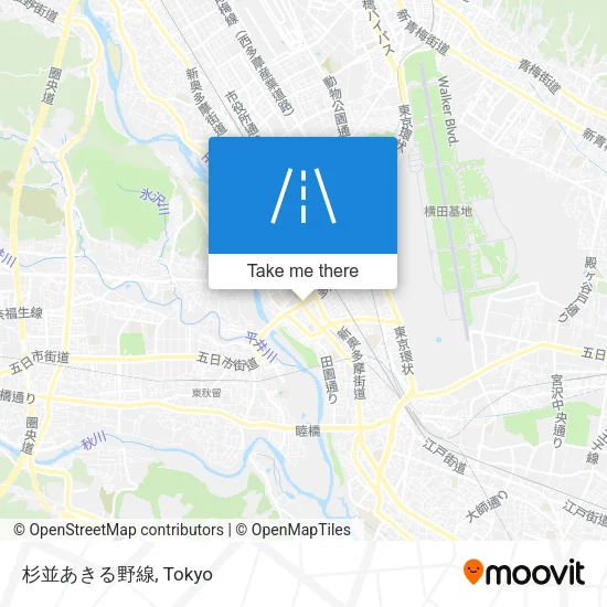 杉並あきる野線 map