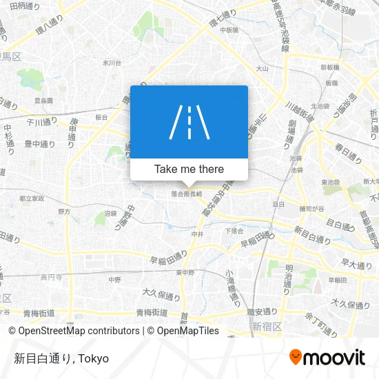 新目白通り map