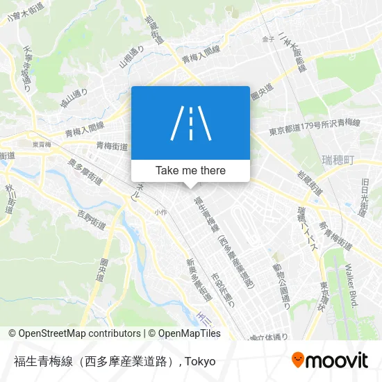 福生青梅線（西多摩産業道路） map