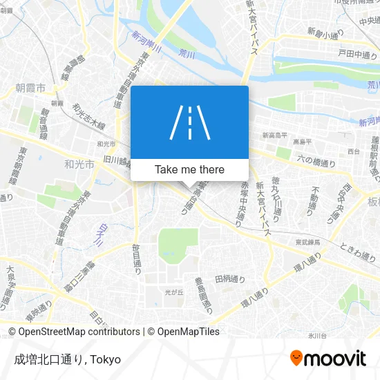 成増北口通り map