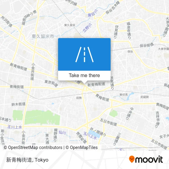 新青梅街道 map