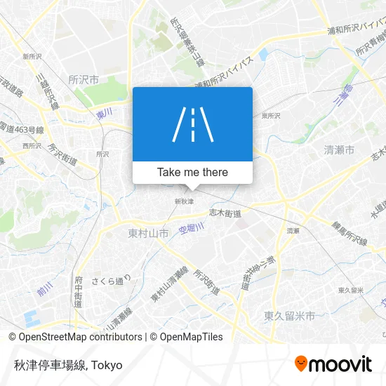 秋津停車場線 map