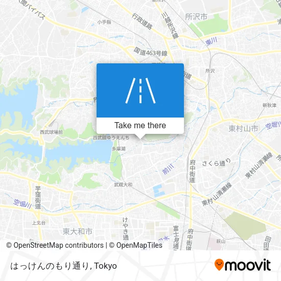 はっけんのもり通り map