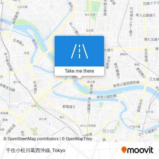 千住小松川葛西沖線 map