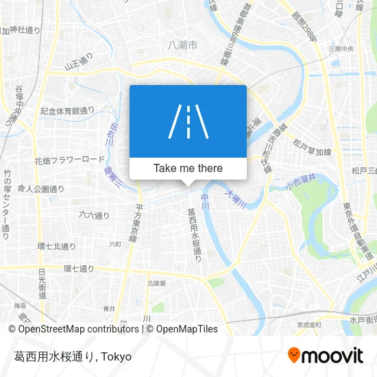 葛西用水桜通り map